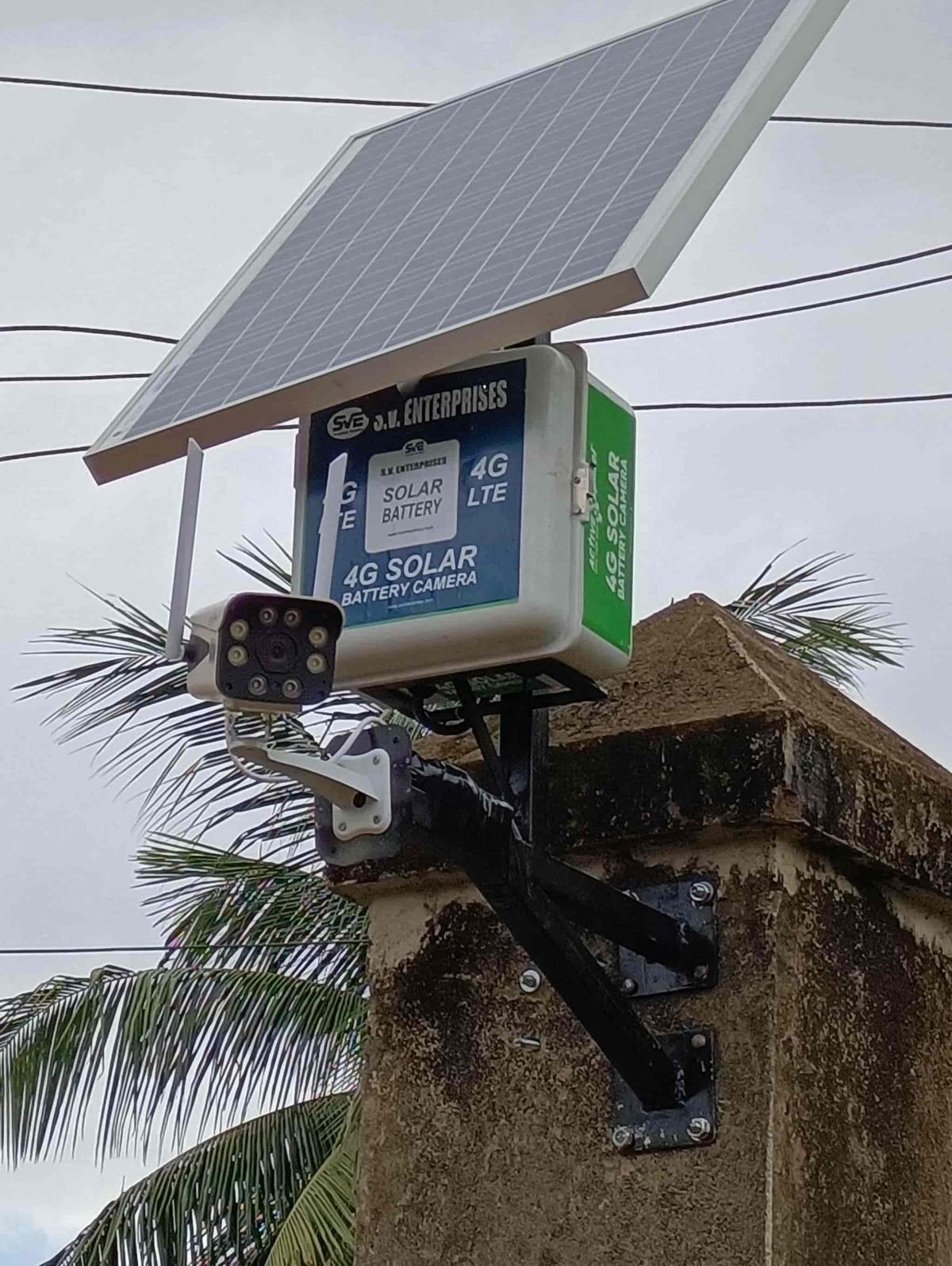 Rooftop CCTV camera installation