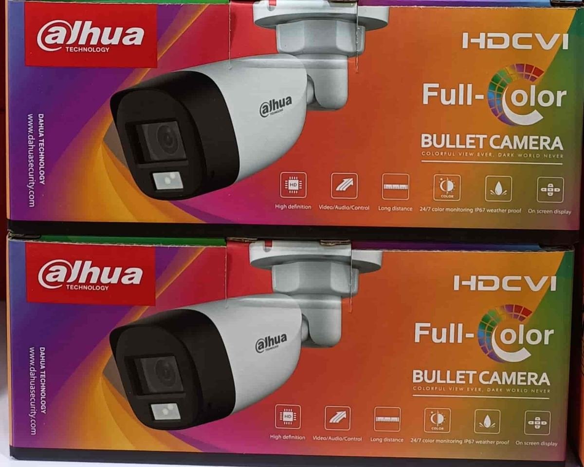 CCTV and networking components on display